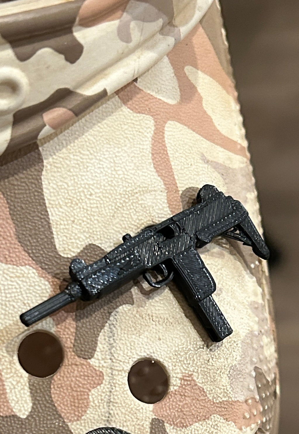 Uzi Croc Charm - 3D Printable Jibbitz - .stl File