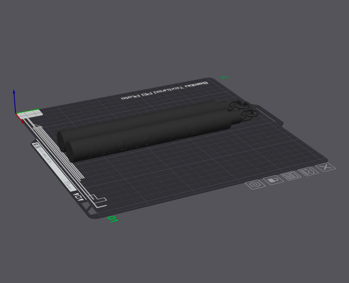 Nunchuck Tylor Nunchucks - 3D Printable - .stl File
