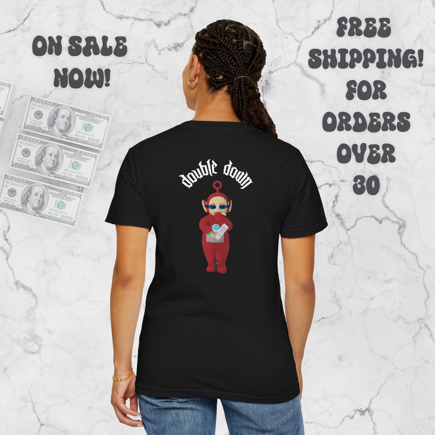"Double Down” - Teletubbies Gambling T-Shirt
