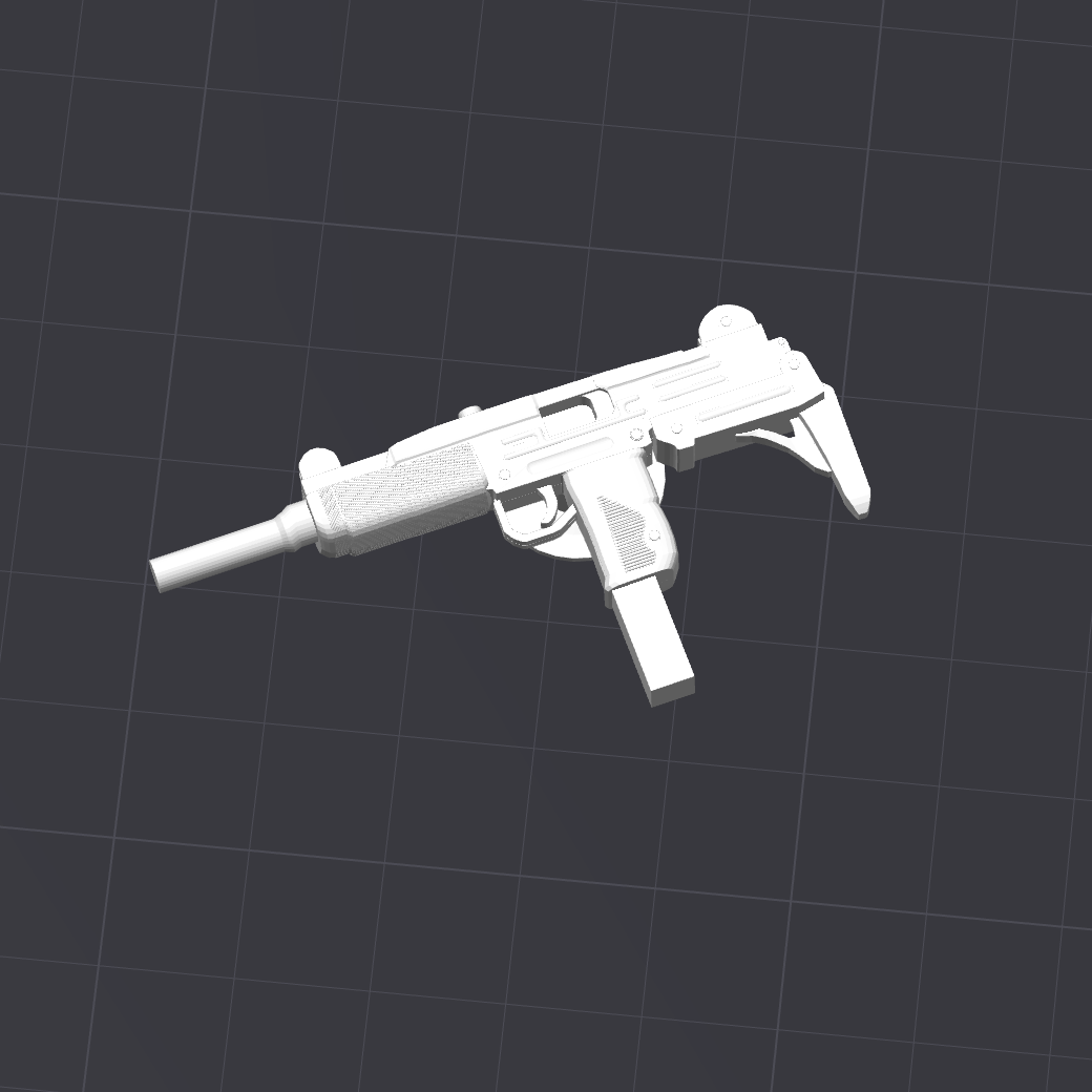 Uzi Croc Charm - 3D Printable Jibbitz - .stl File